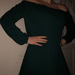 Shoulder less dress!
